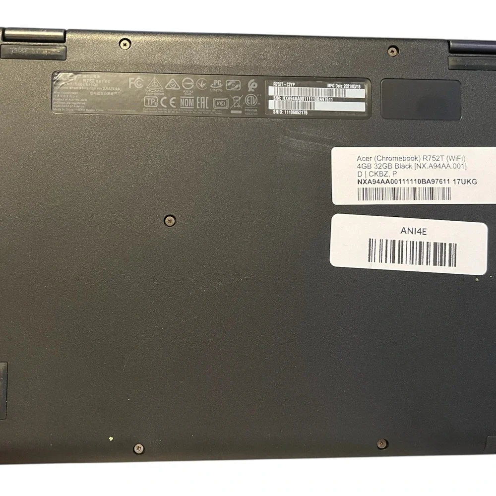 Acer Chromebook in Sleek Black Finish
